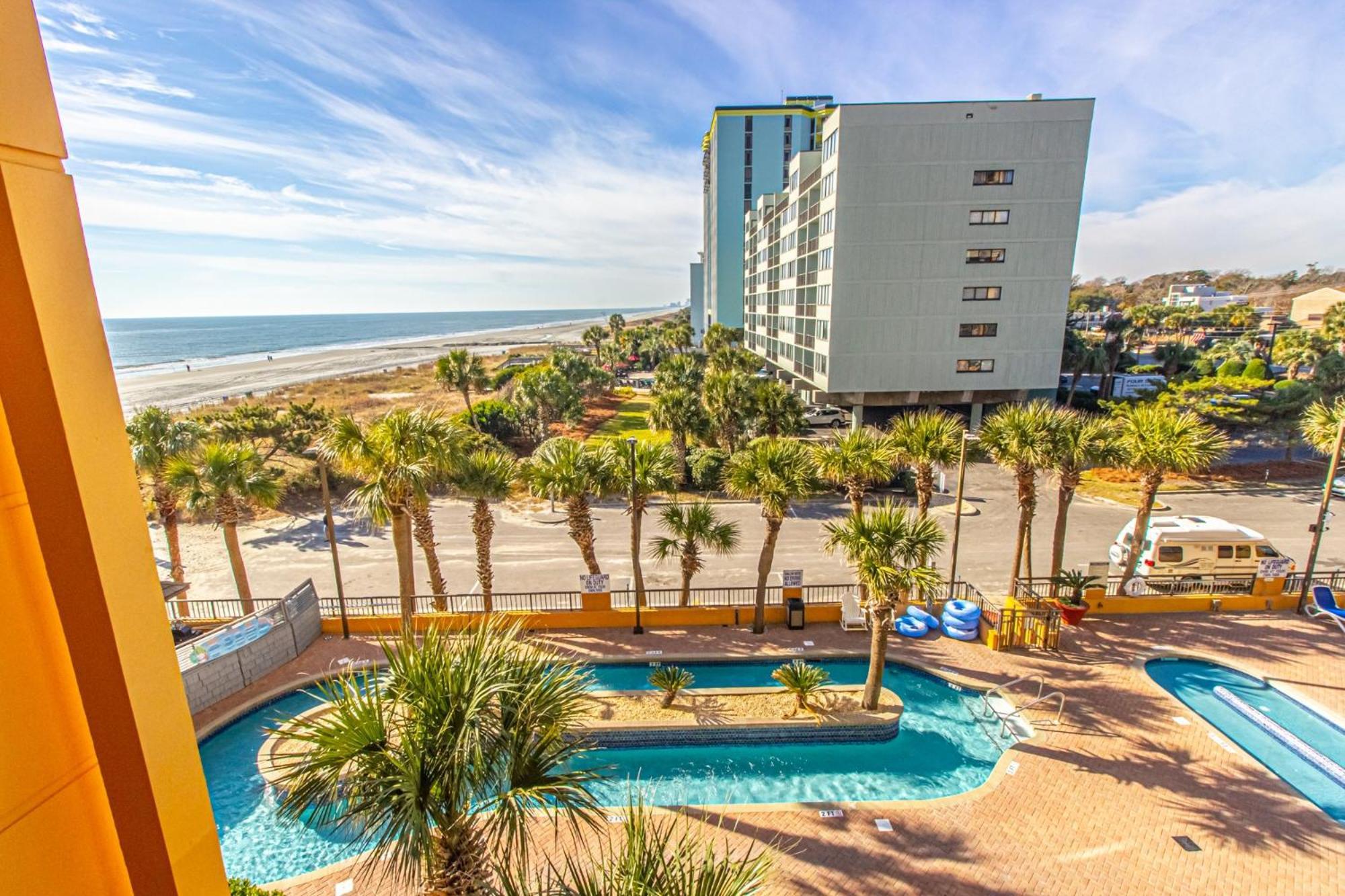 Oversized Ocean View Queen Suite With Beautiful Fireplace And Accents - Sleeps 4 Guests! Myrtle Beach Phòng bức ảnh